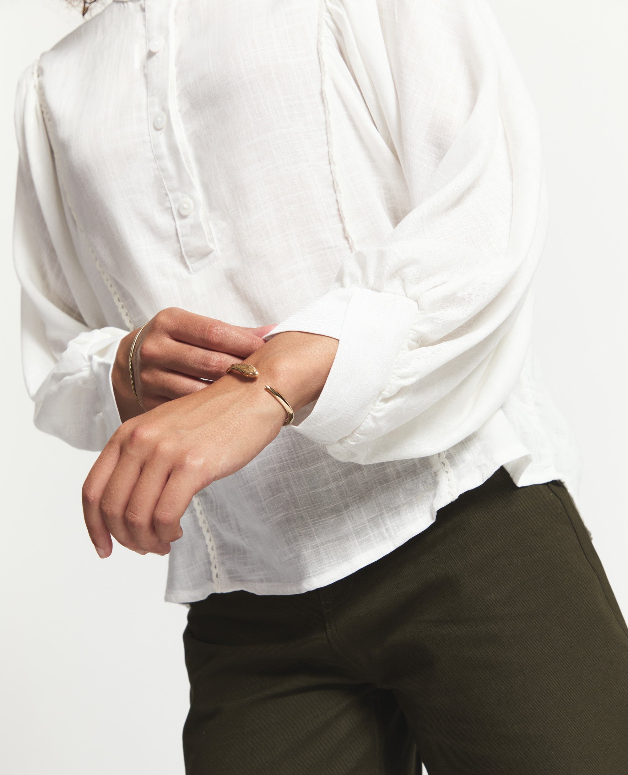 Blair | Relaxed blouse | White
