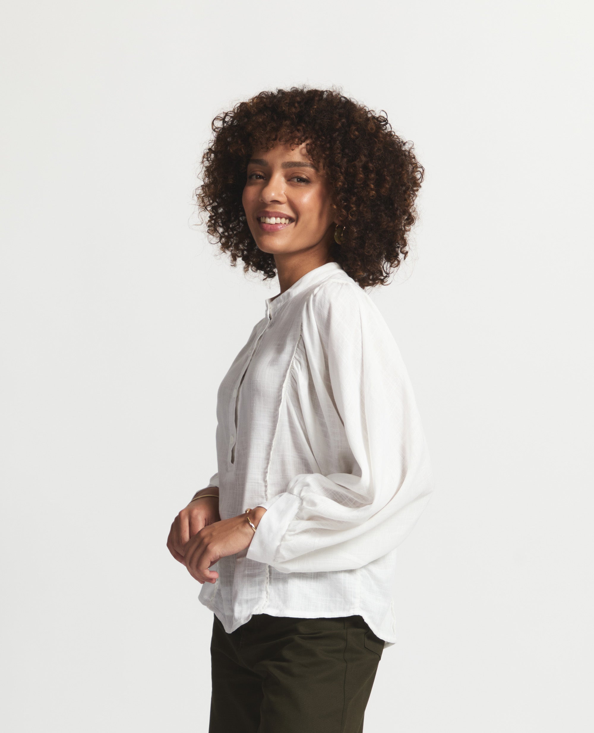 Blair | Relaxed blouse | White