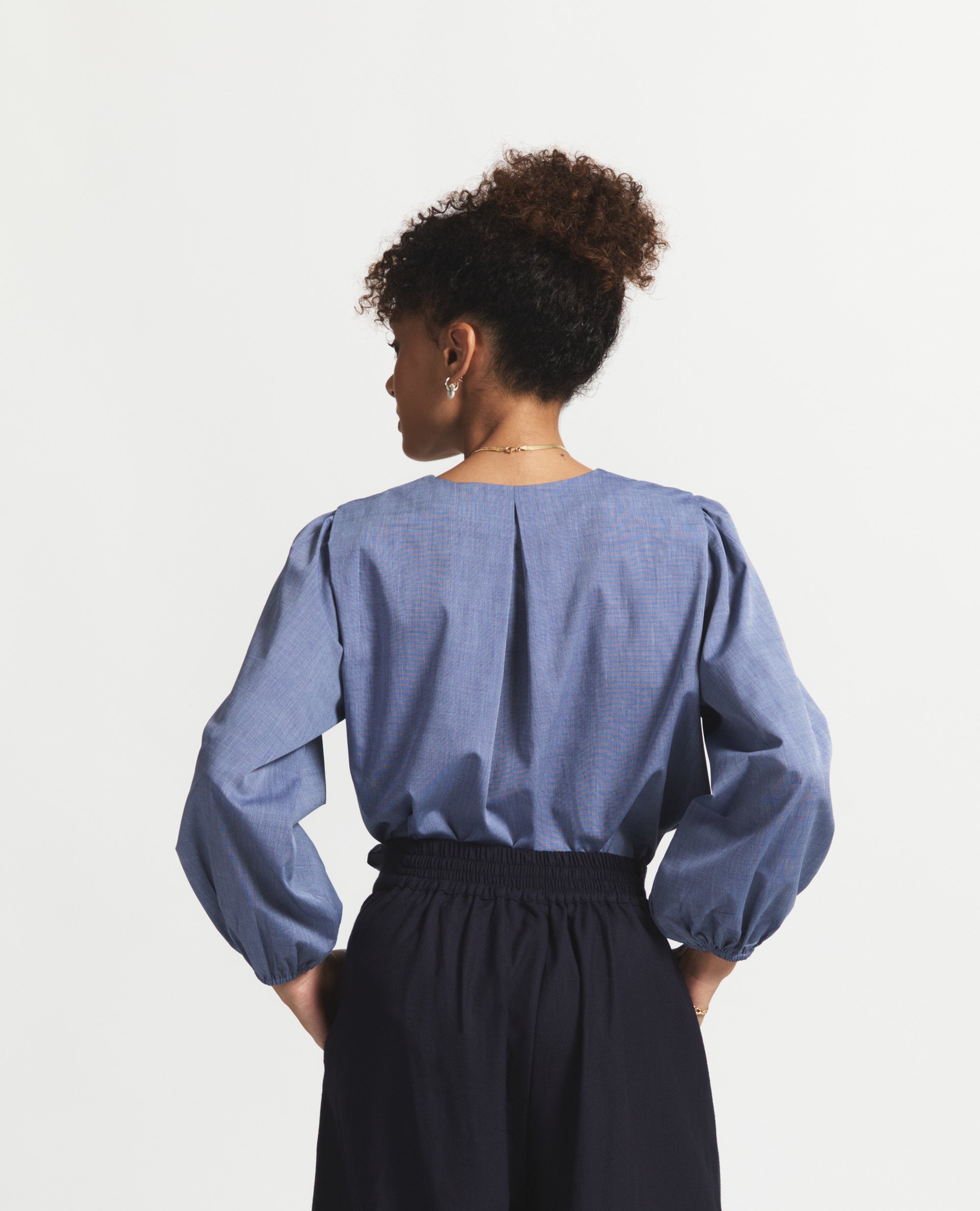 Jones | Relaxed Blouse | Denim Blue