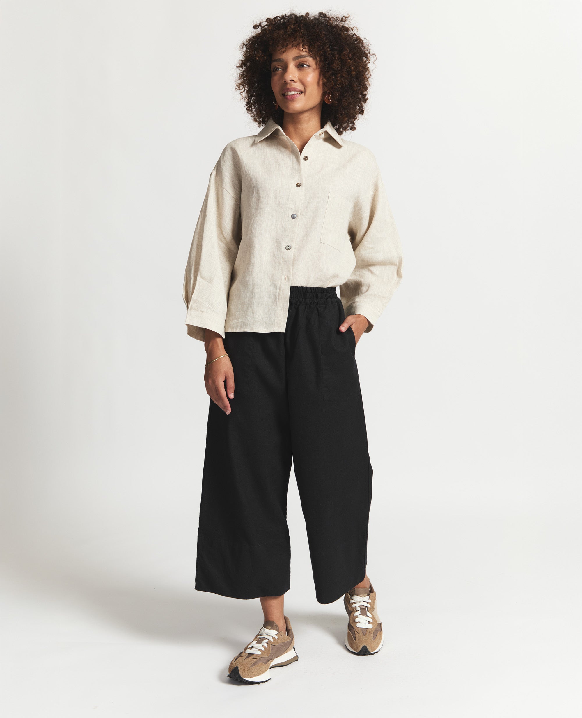 Eden Core | Wide Leg Trouser | Black