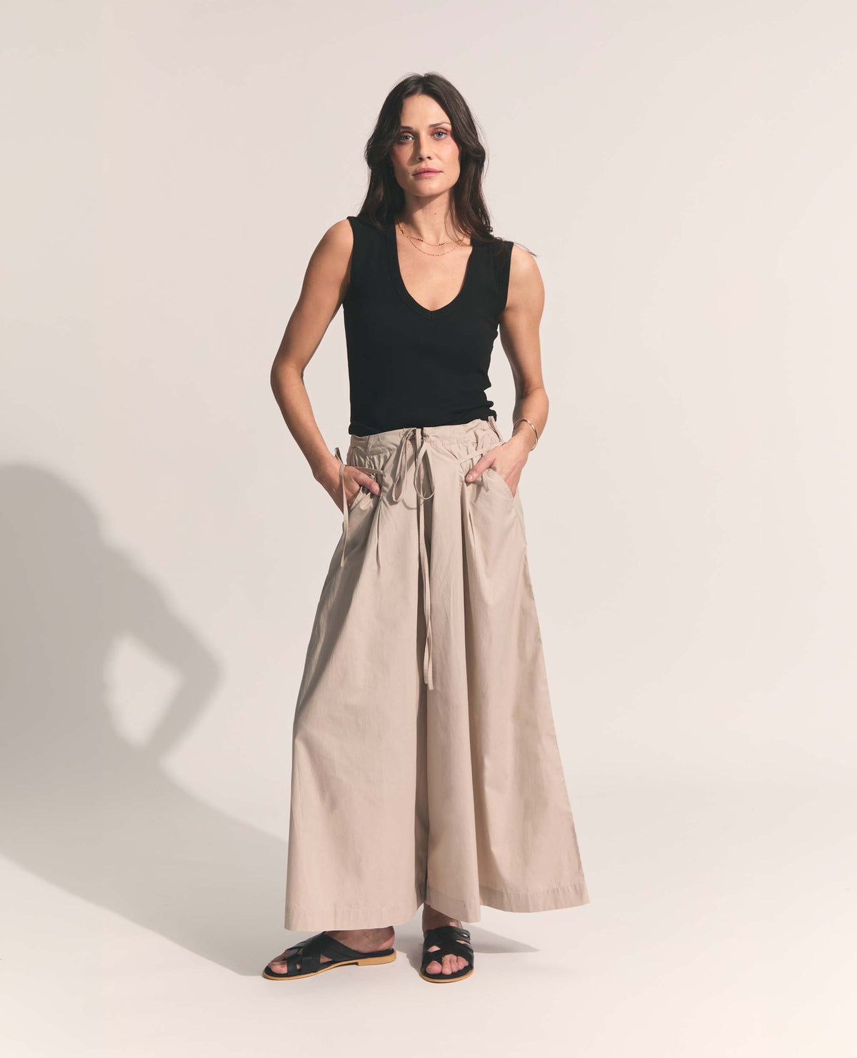 Terra | Palazzo Pants | Stone