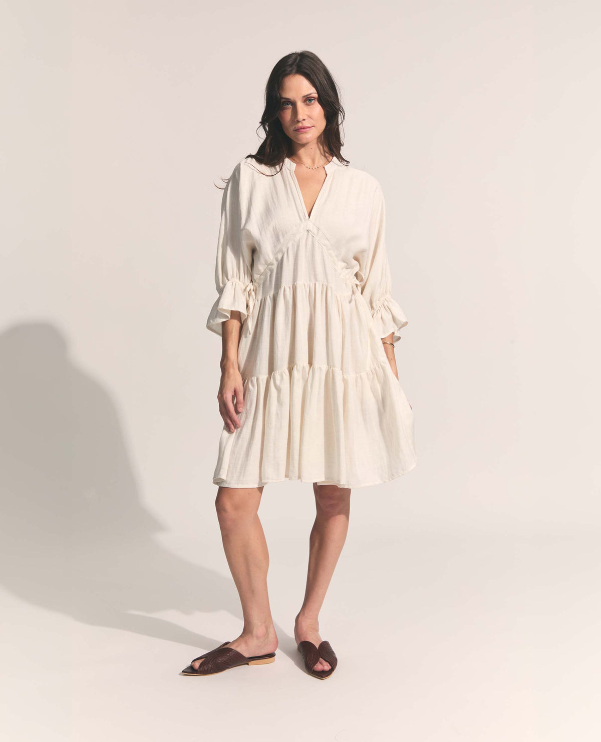 Oriana | Multi Tier Dress | Milk
