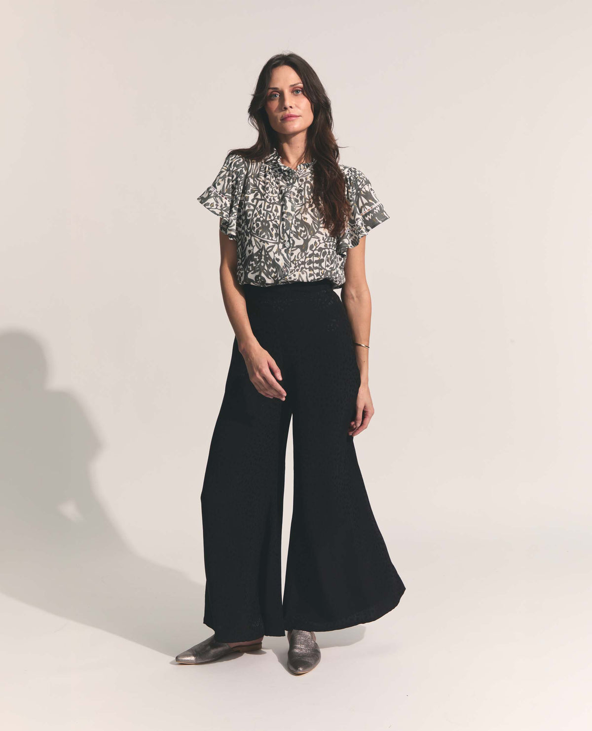 Darjeeling | Wide Leg Trouser | Sohocare Black