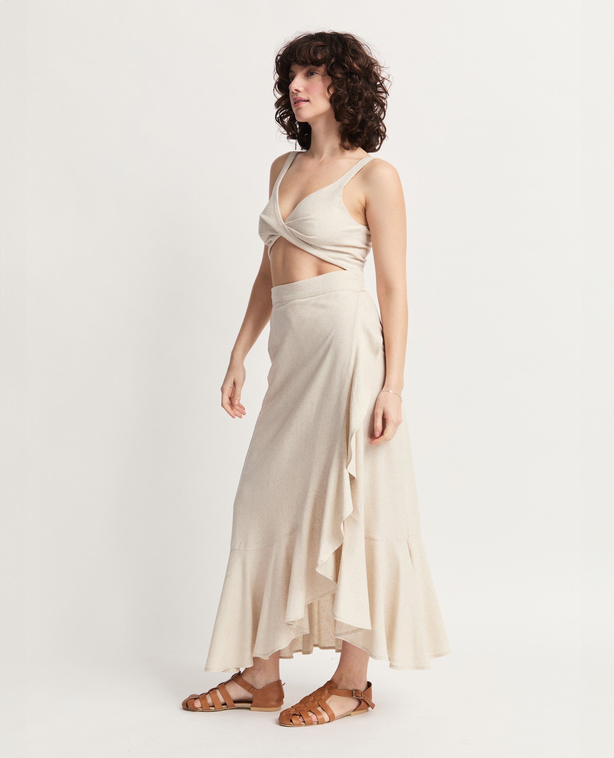 Aleyna | Frill Maxi Skirt