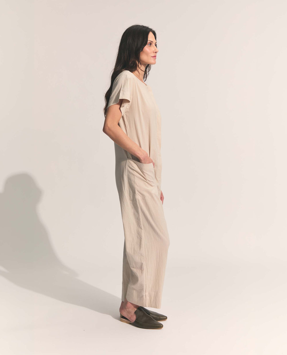 Loki | Short-Sleeve Boilersuit | Natural