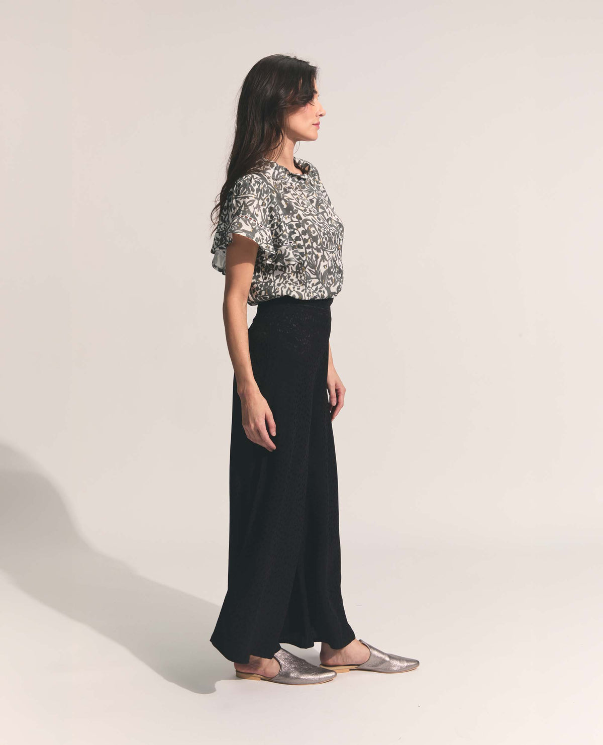 Darjeeling | Wide Leg Trouser | Sohocare Black