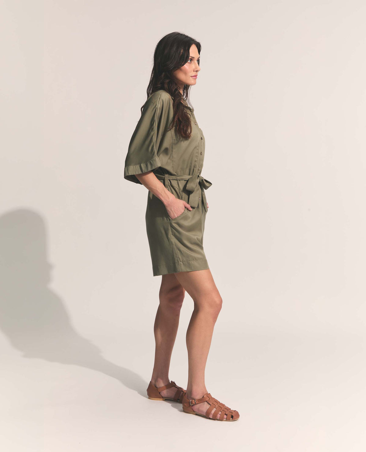 Rue | Playsuit | Pale Olive