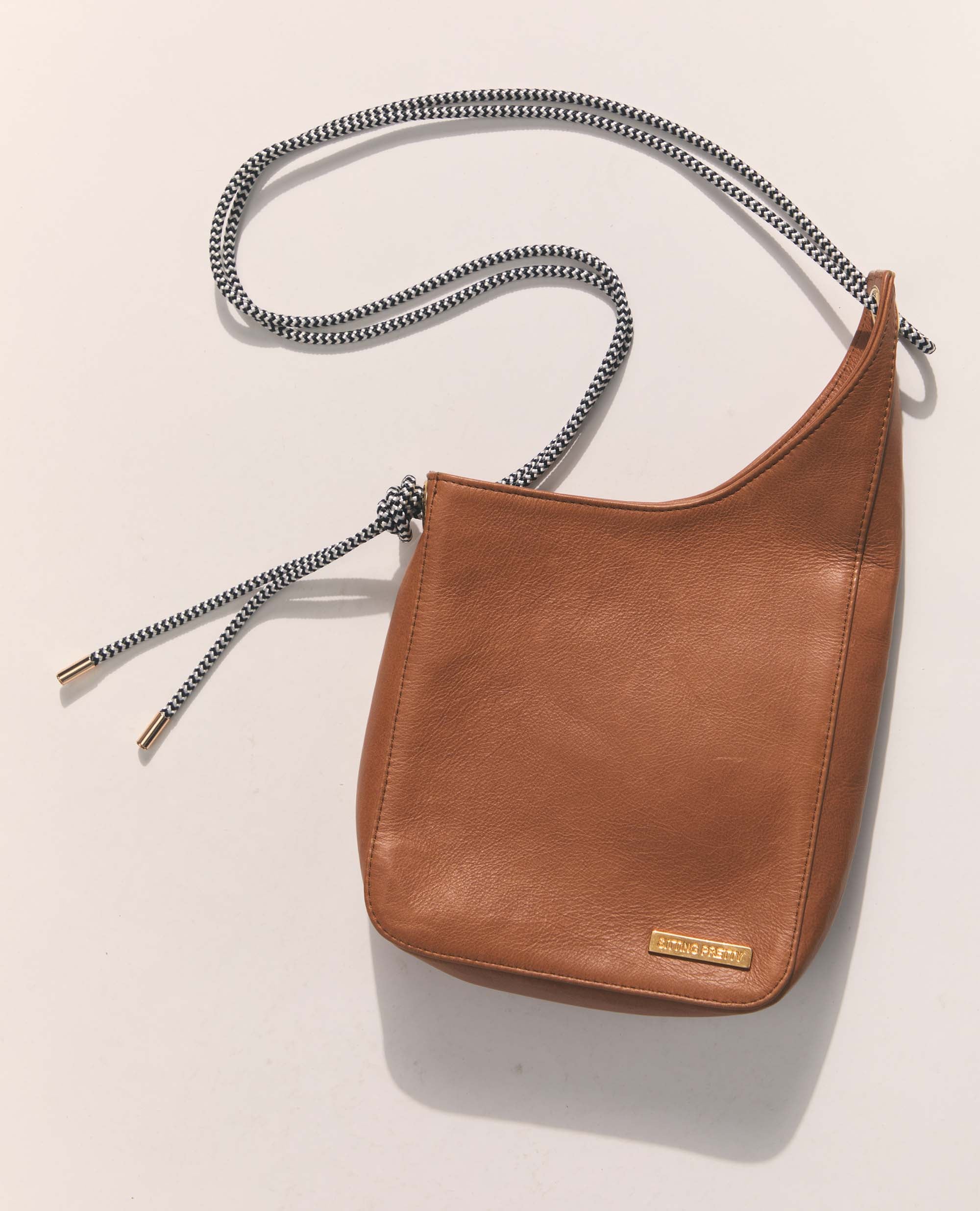 Sling Handbag | Tan with Rope Handle