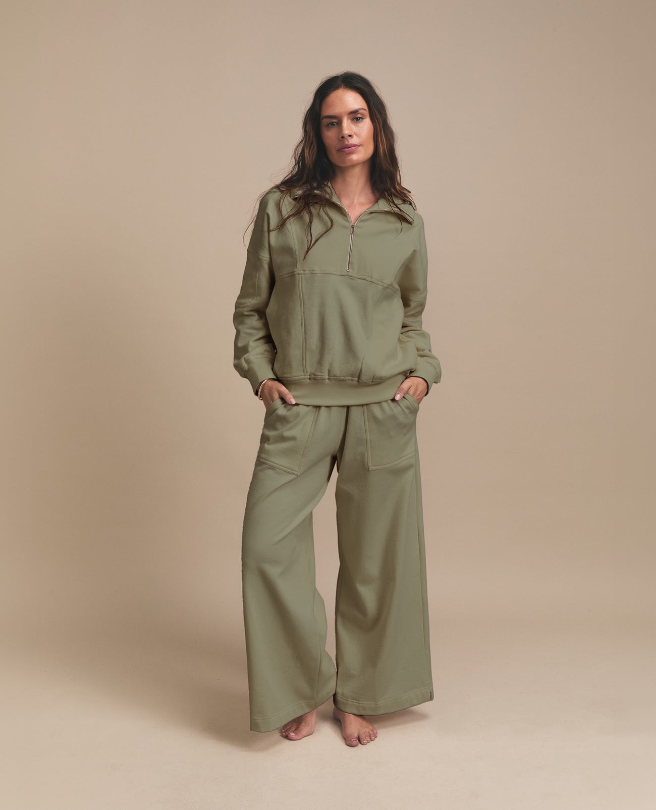Sian Bottom | Track Pants | Khaki