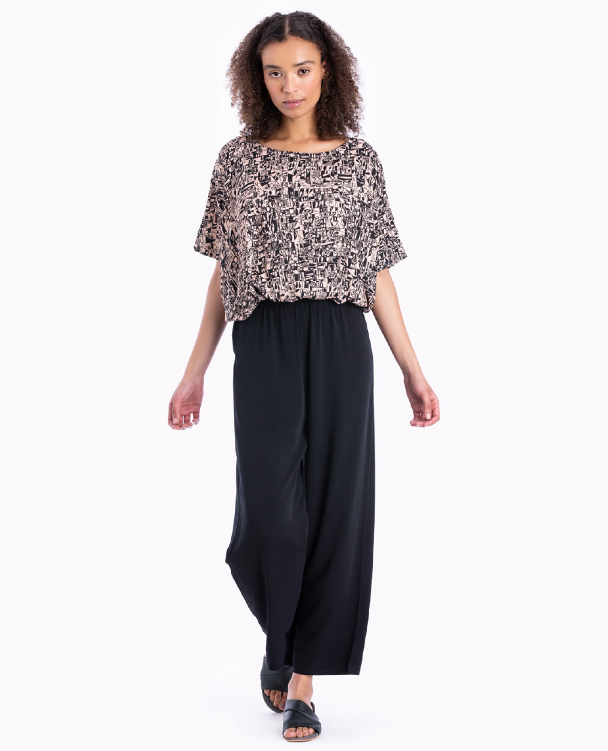 Azara | Palazzo Straight Leg Trouser