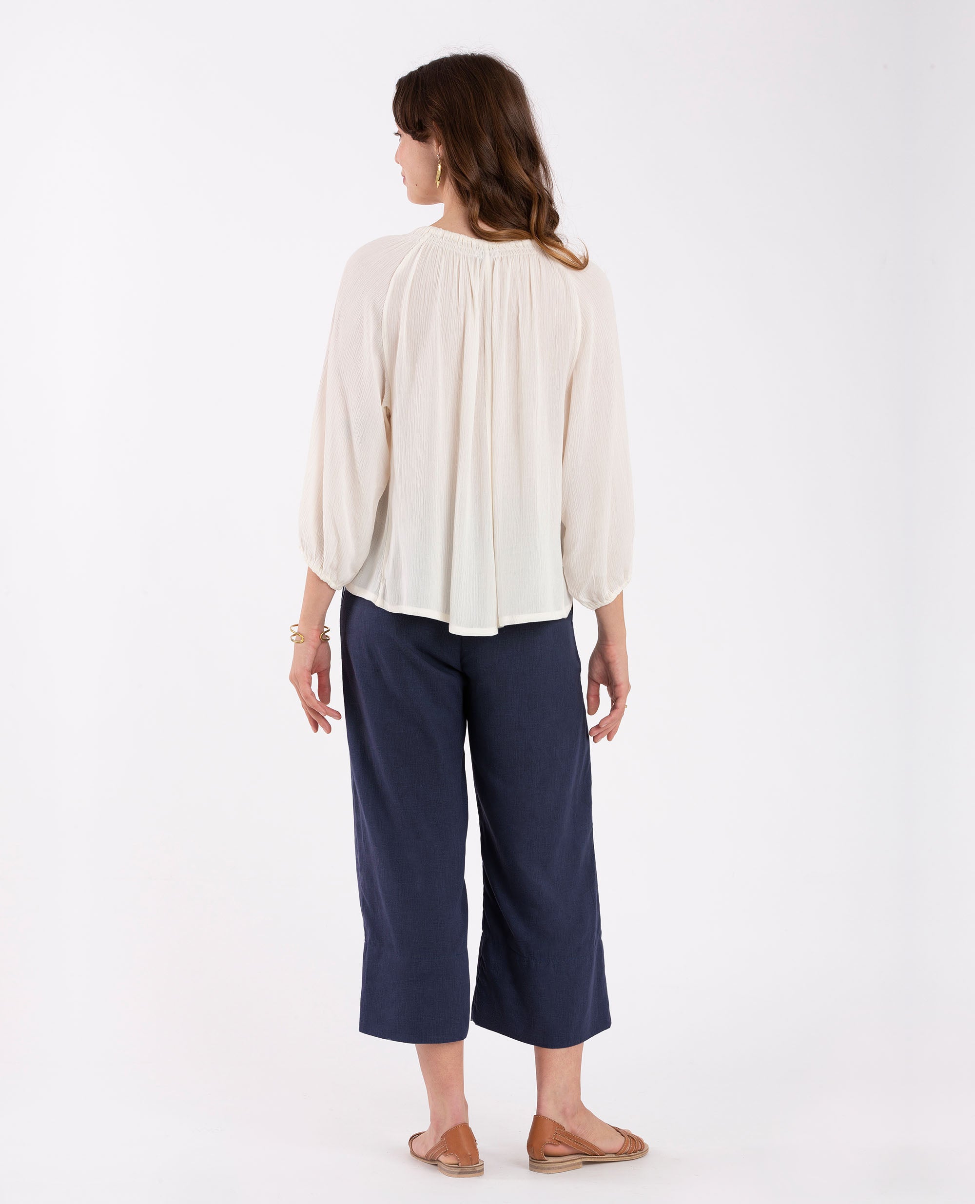 Eden Core | Wide Leg Trouser | Navy