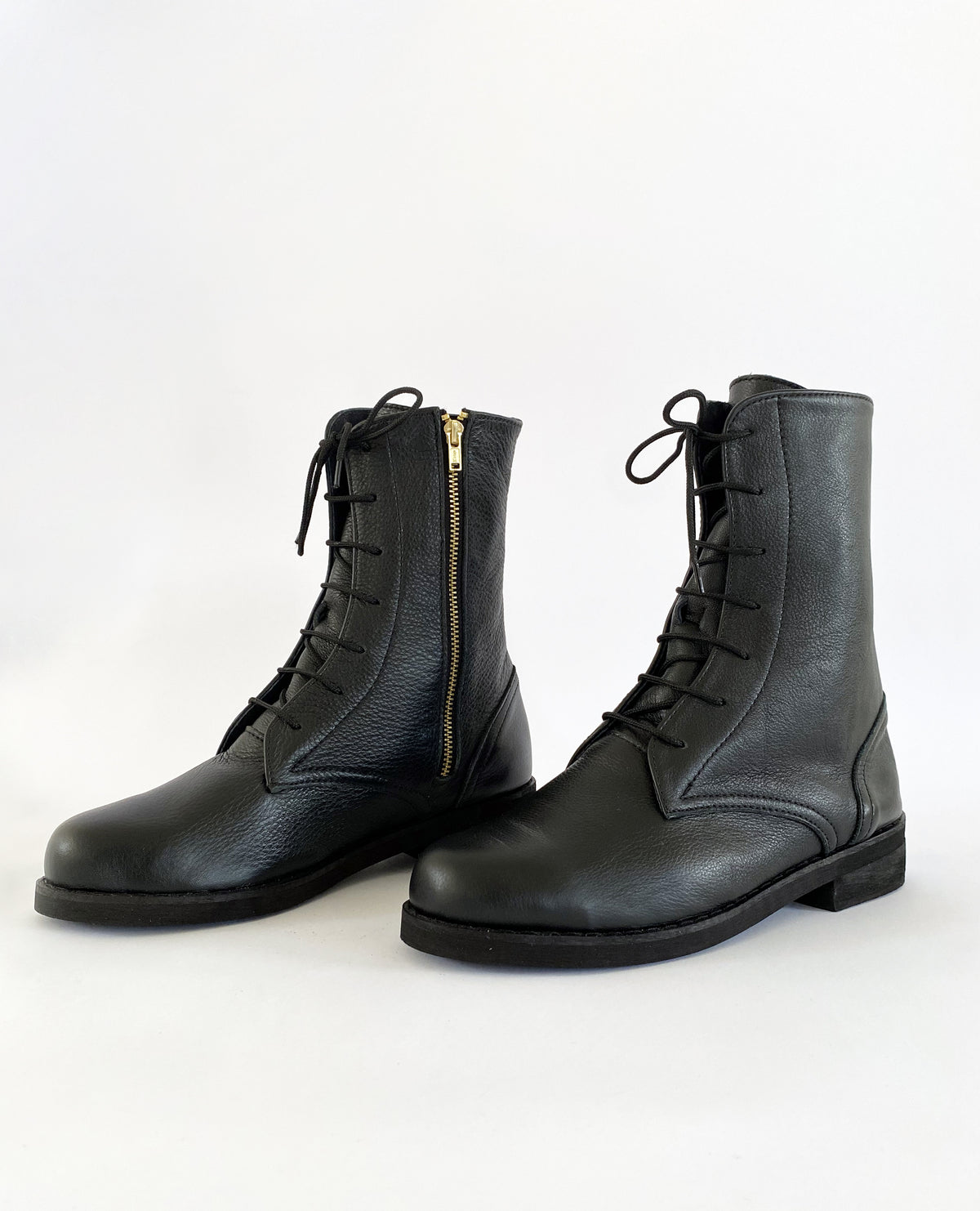Hale Lace-Up Boots Sitting Pretty