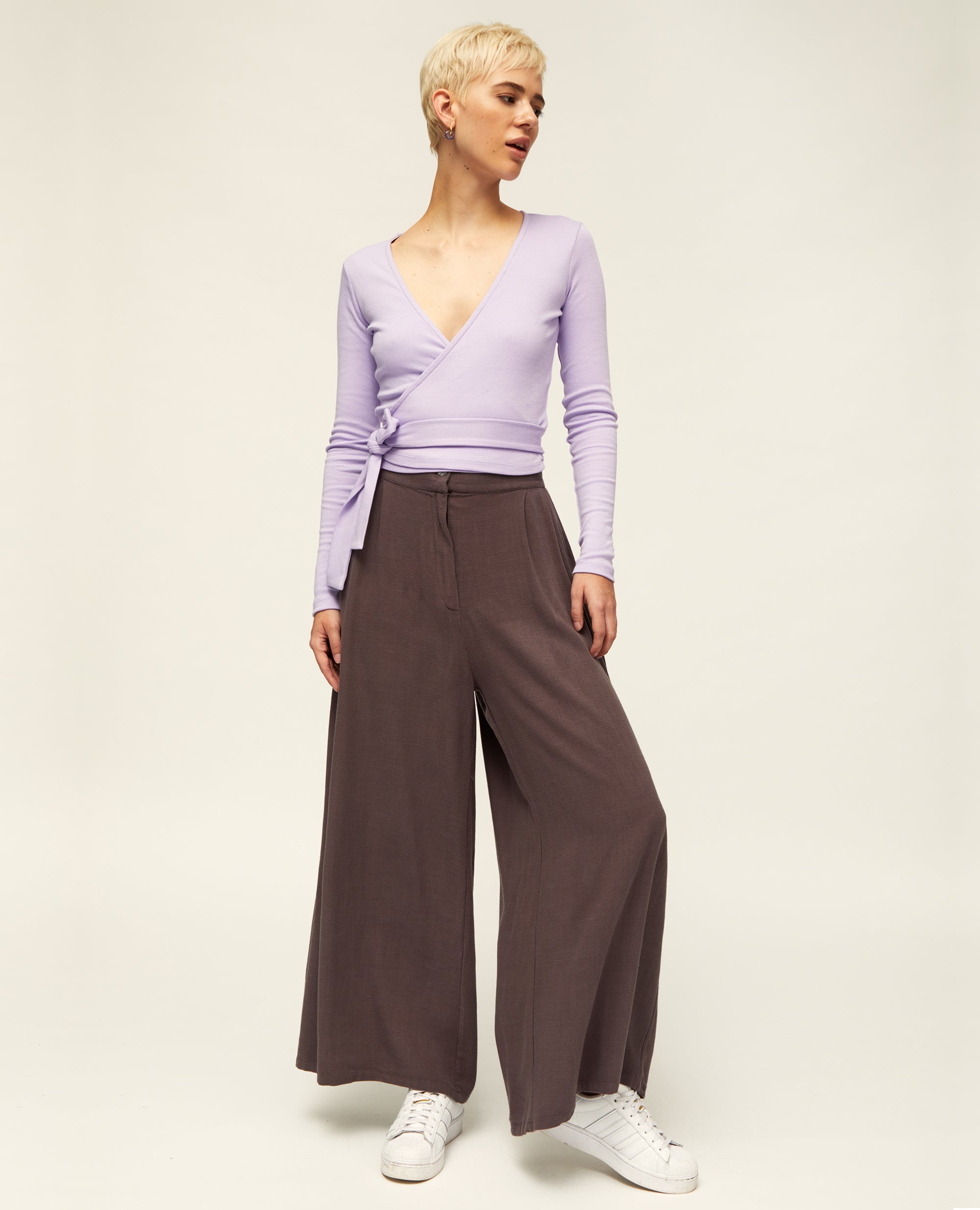 Ninka | High Waisted Palazzo Trouser