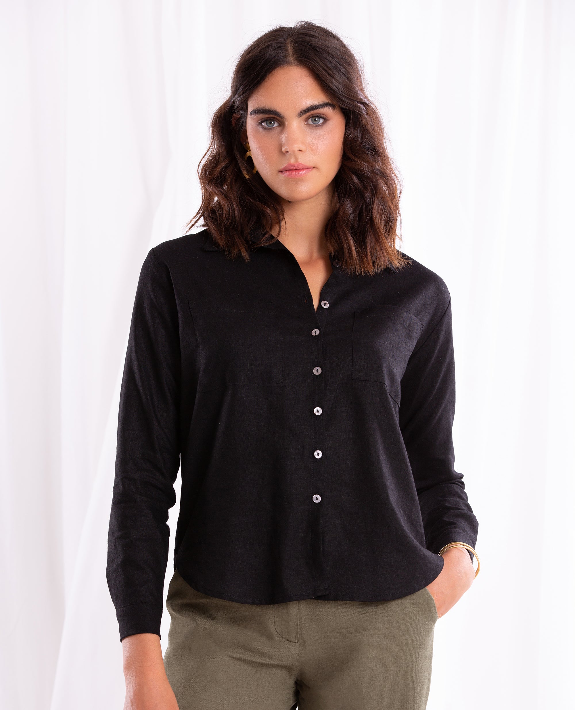 Starling | Collared Shirt | Black