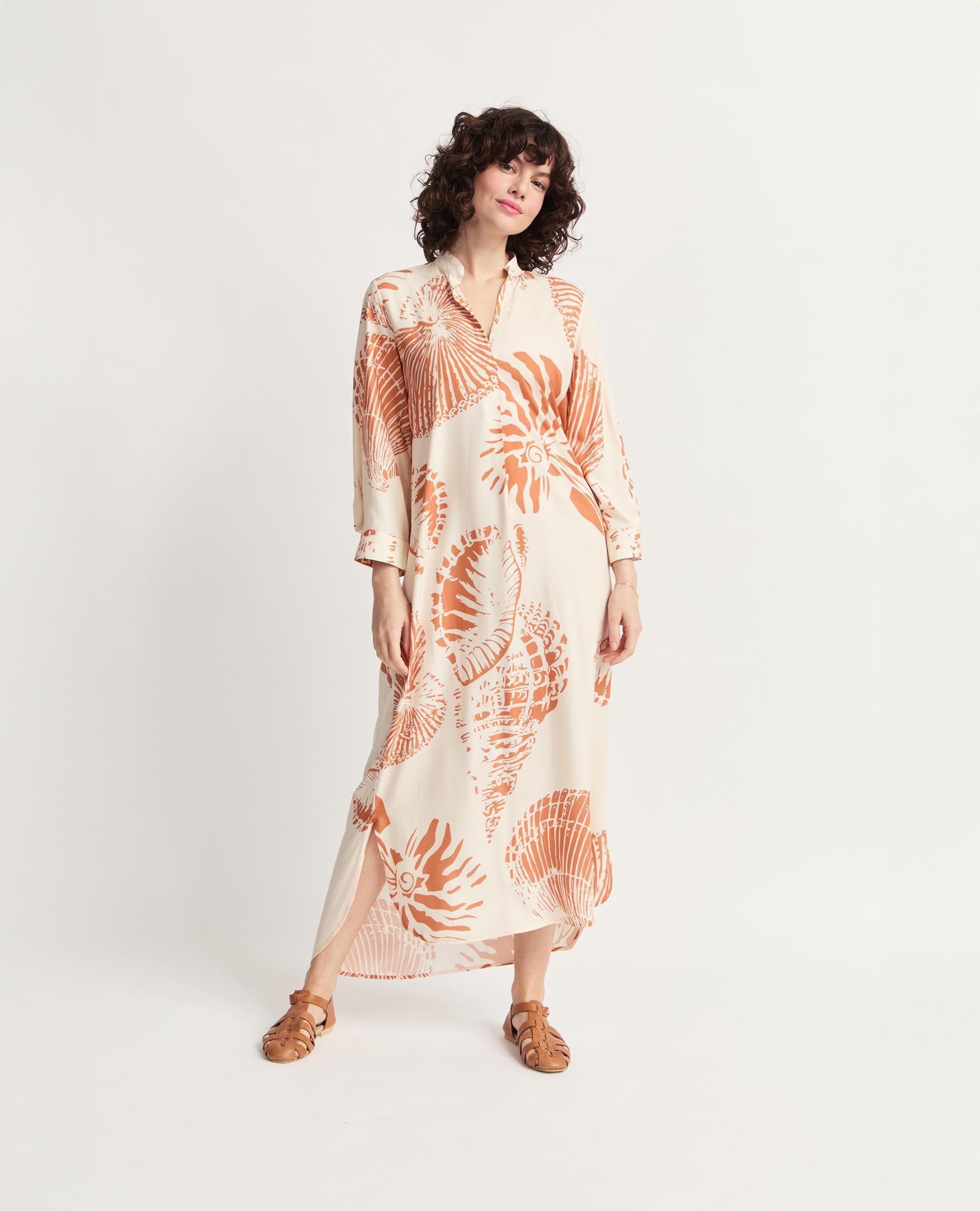 Zanzi | Shell Relaxed Maxi Dress