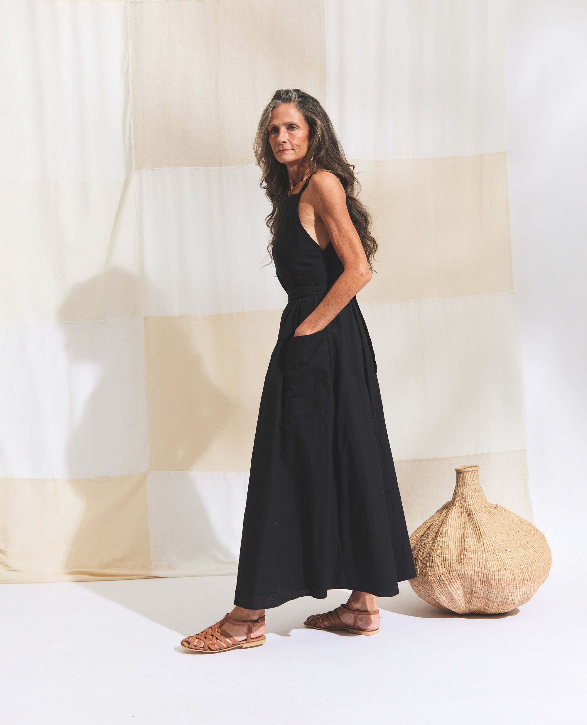 Bjork | Maxi Wrap Dress | Black