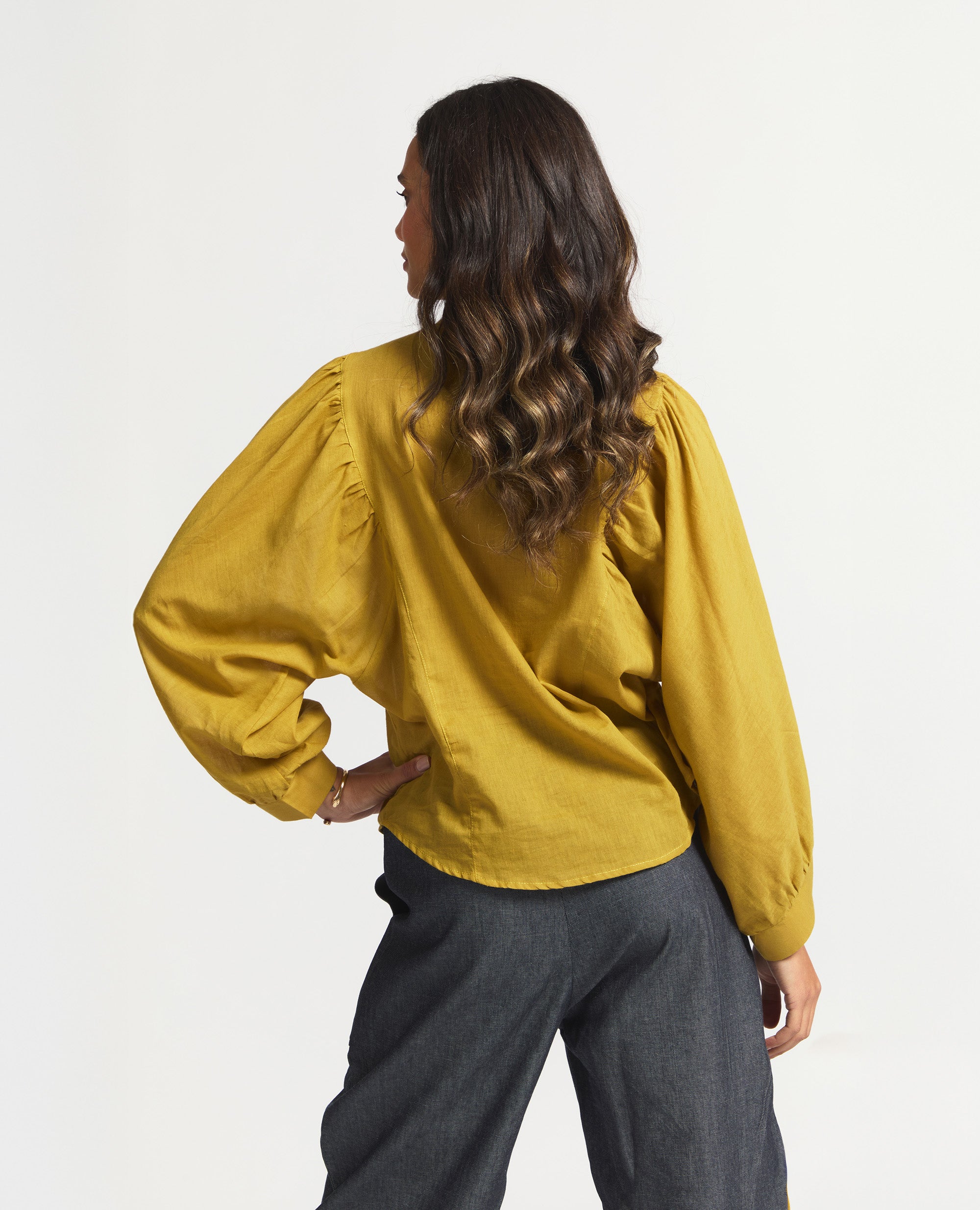 Blair | Relaxed Blouse | Mustard | Sitting Pretty