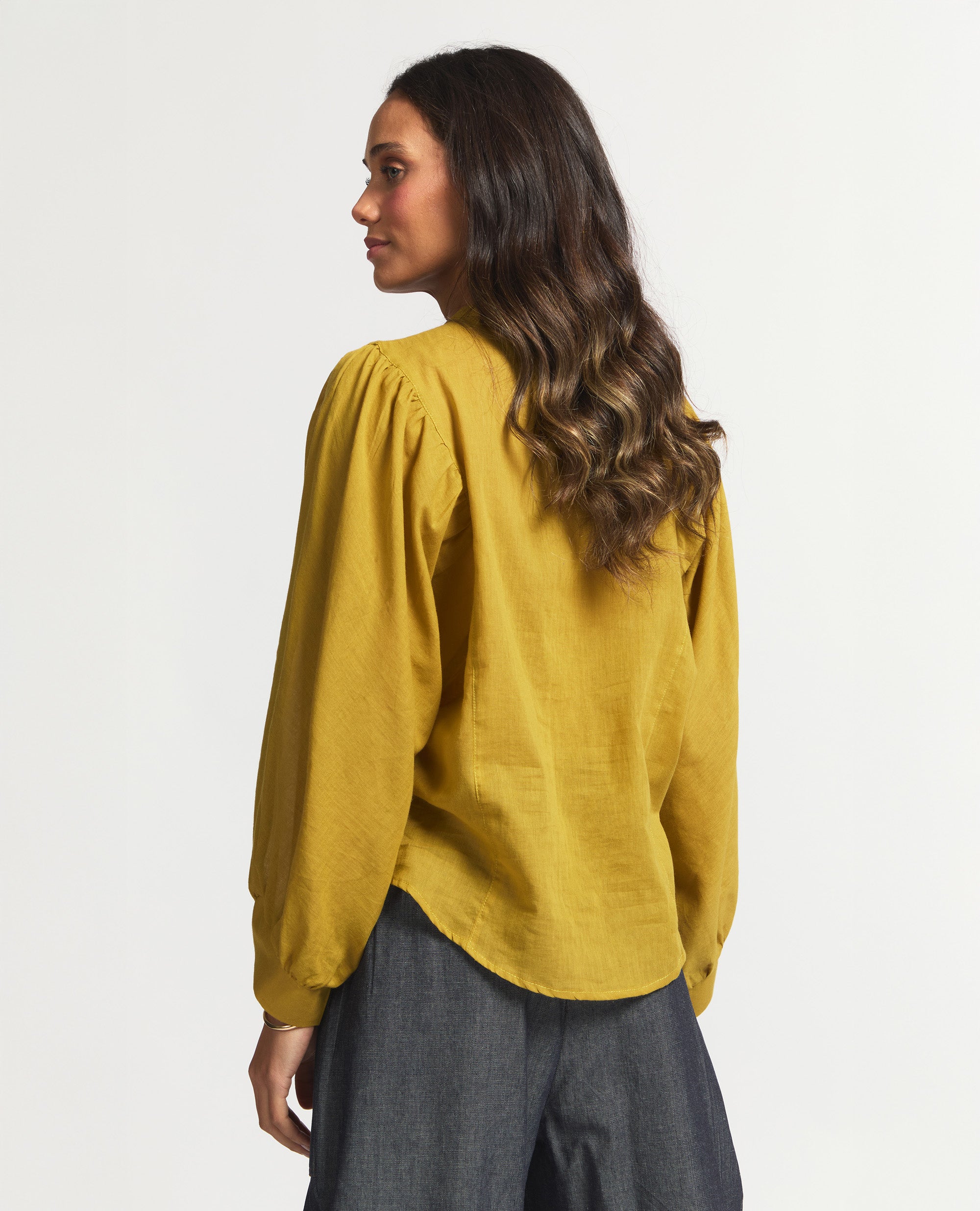Blair | Relaxed Blouse | Mustard | Sitting Pretty