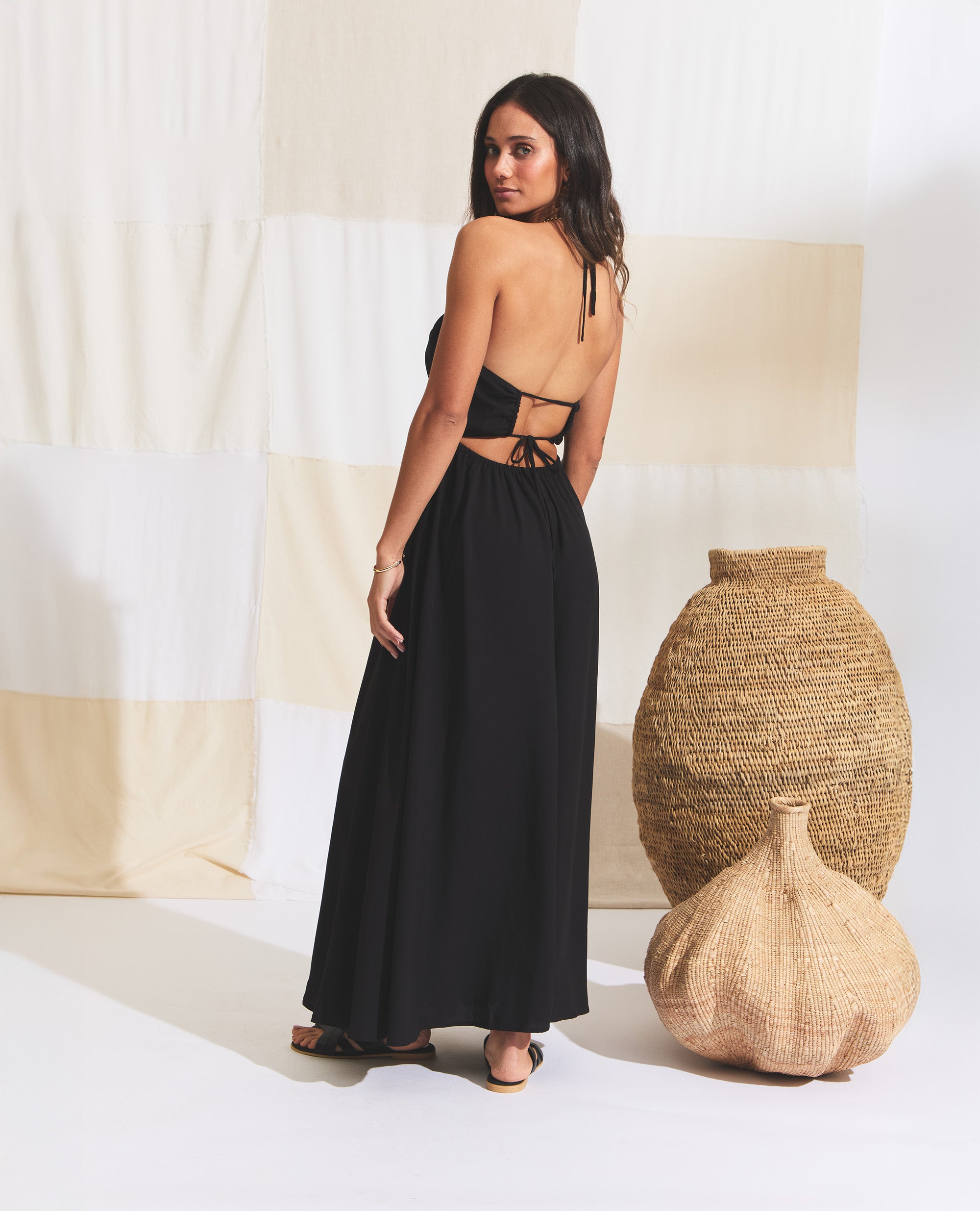Calypso | Flared Dress | Black