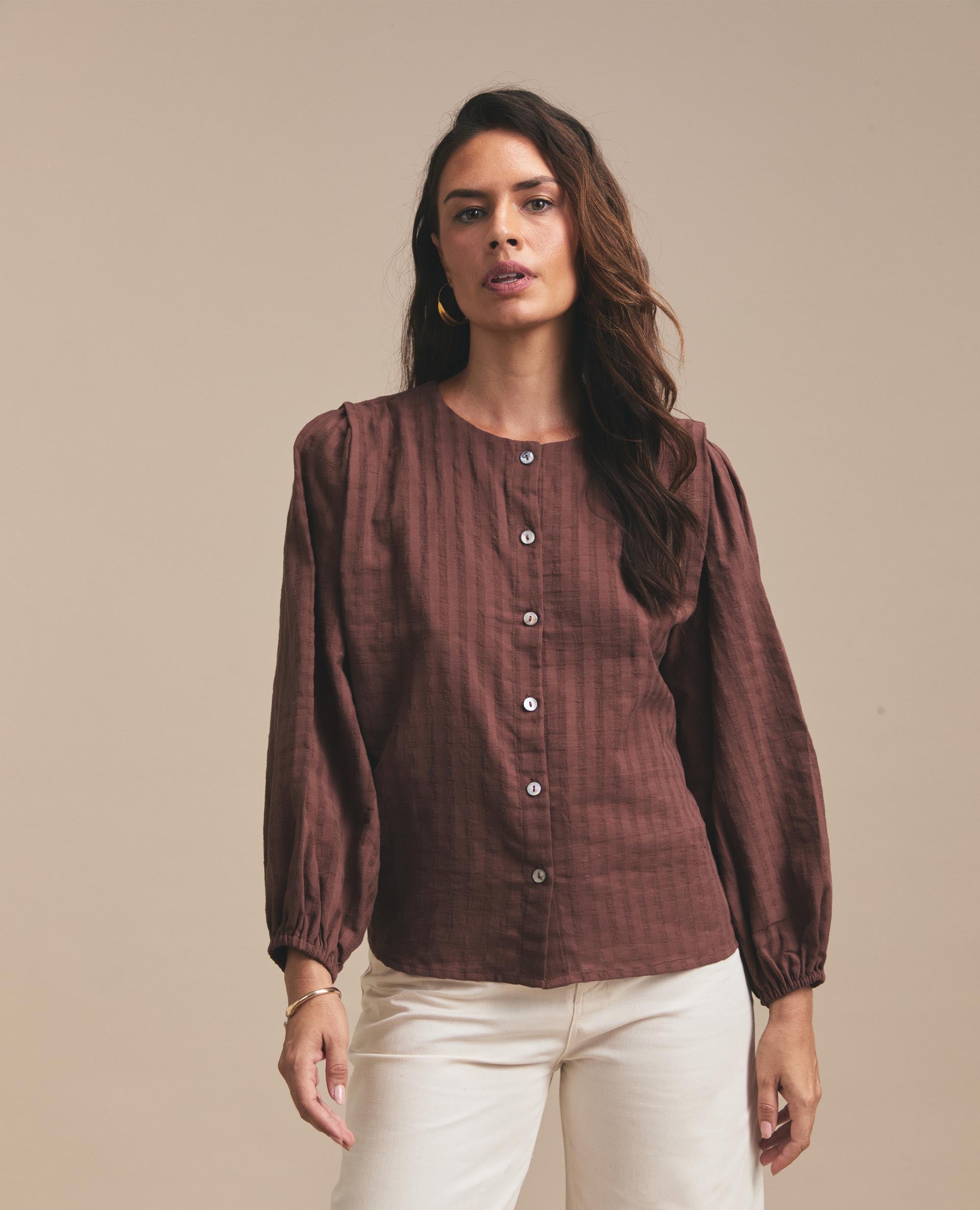 Jones | Relaxed Blouse | Chocolate