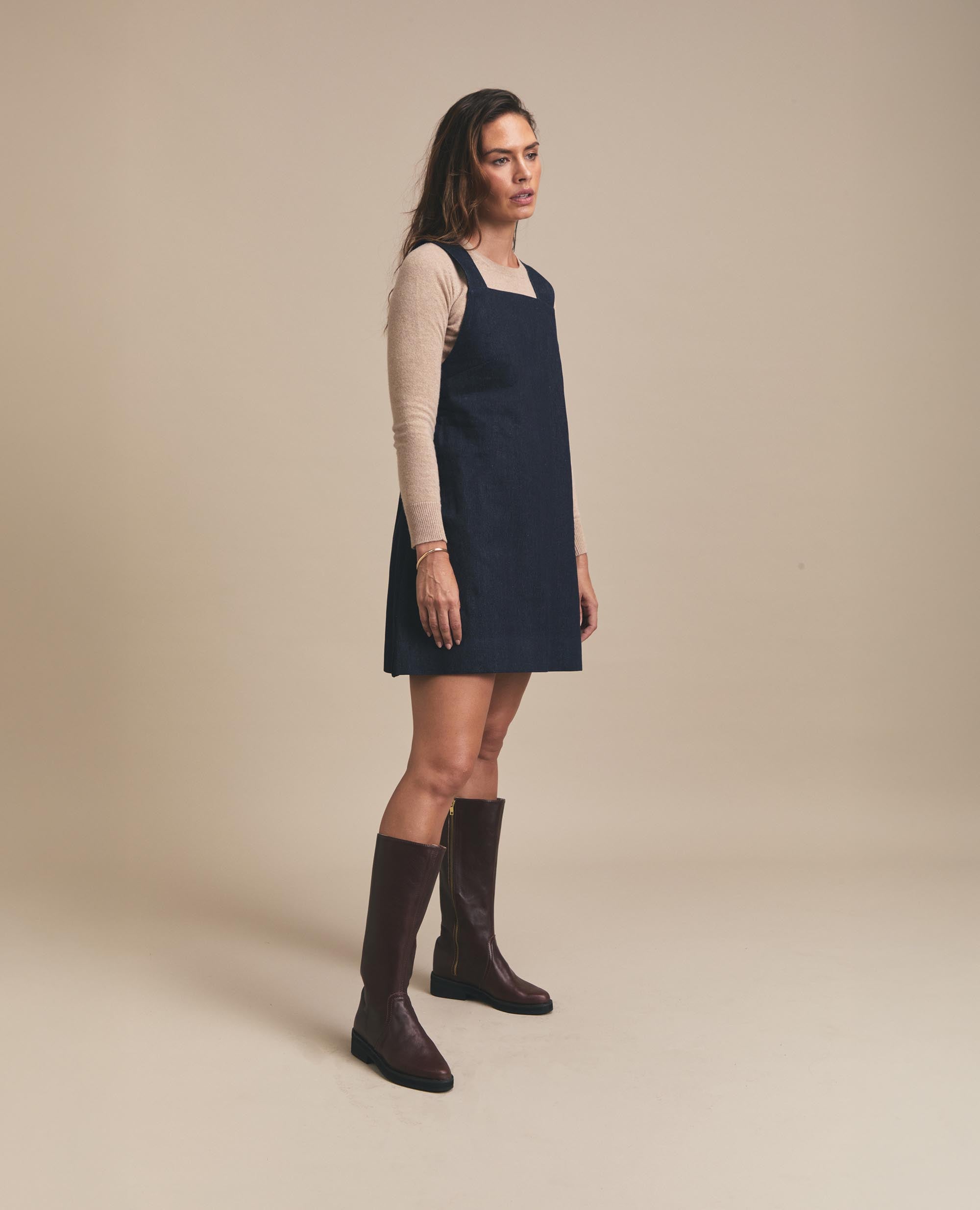 Twiggy | Relaxed Mini Dress | Denim