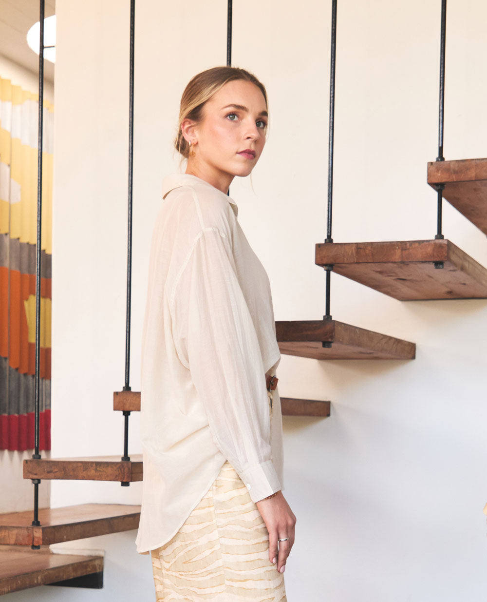 Sahara | Oversized Button-Up | Ecru