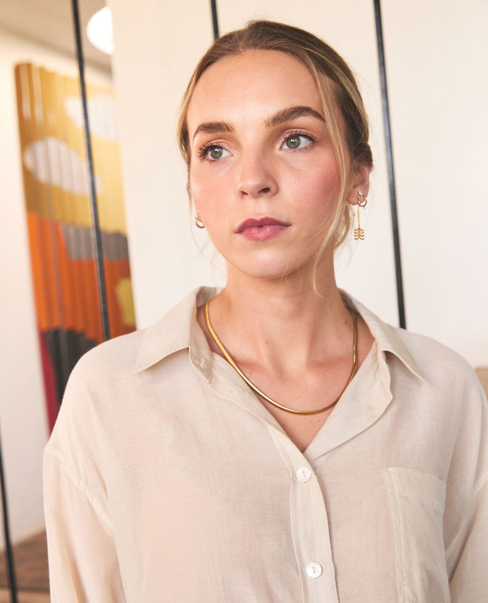 Sahara | Oversized Button-Up | Ecru