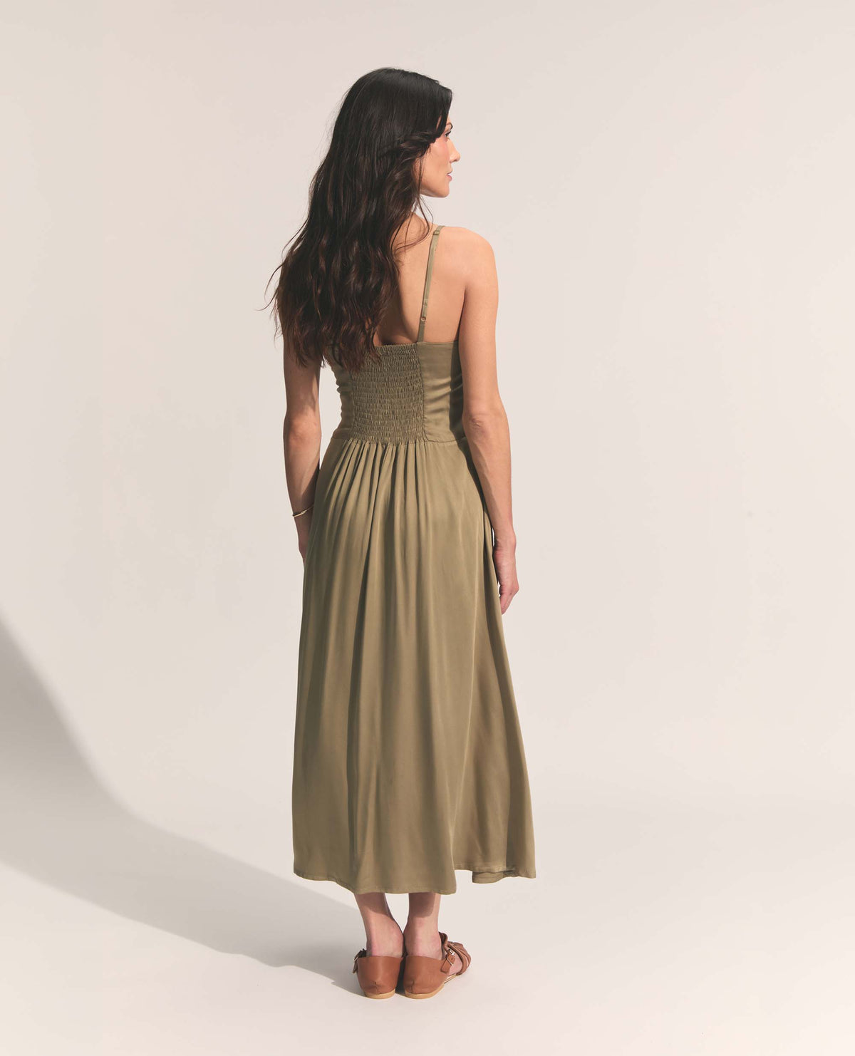 Ione | A-Line Dress | Olive