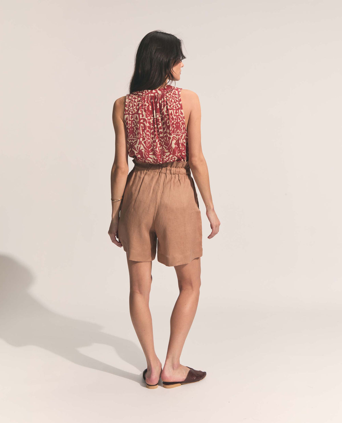 Blythe | Paper Bag Shorts | Latte