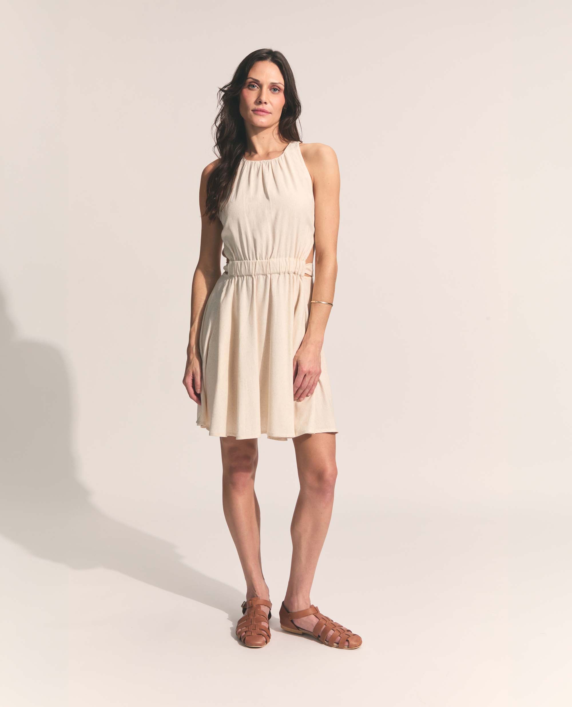Mini Mei | Skater Dress | Natural