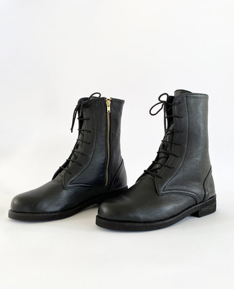 Hale Lace-Up Boots Sitting Pretty